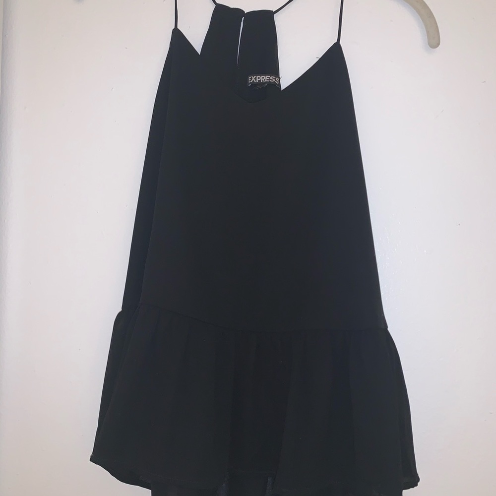 Black Peplum Cami